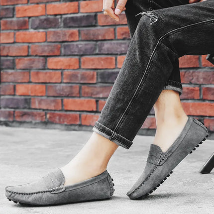 Men's Genuine Leather Peas Shoes