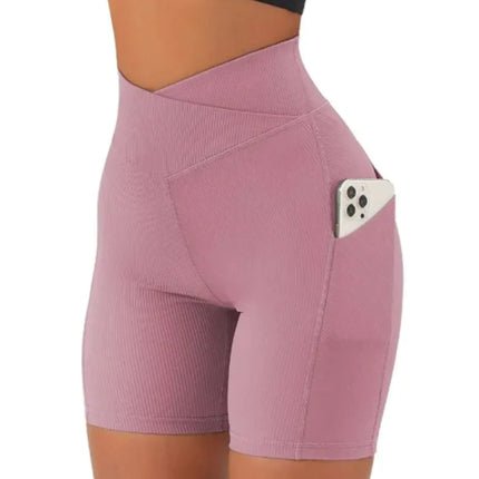 Women's Cross Waist With Pockets Yoga Pants