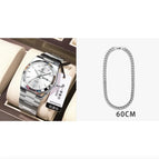 930 Silver Case White Noodles / With Necklace