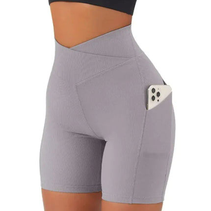 Women's Cross Waist With Pockets Yoga Pants
