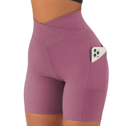 Women's Cross Waist With Pockets Yoga Pants